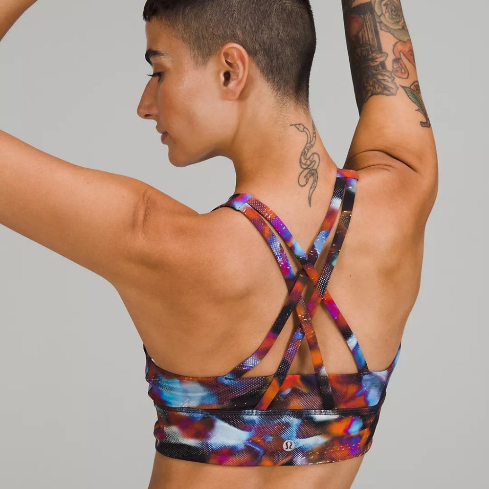 Lululemon Energy High-Neck Longline Tough Bra Medium Support B-D 4 - Picture 5 of 5